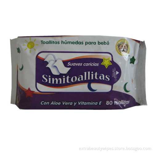 Lingettes humides pour emballage tissulaire avec couvercle en plastique